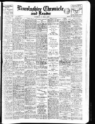 cover page of Lincolnshire Chronicle published on May 18, 1940