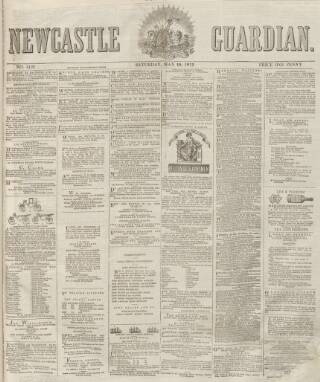 cover page of Newcastle Guardian and Tyne Mercury published on May 18, 1872