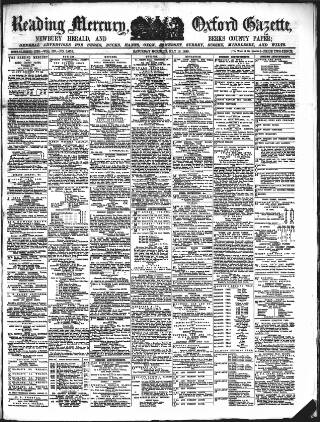 cover page of Reading Mercury published on May 18, 1889