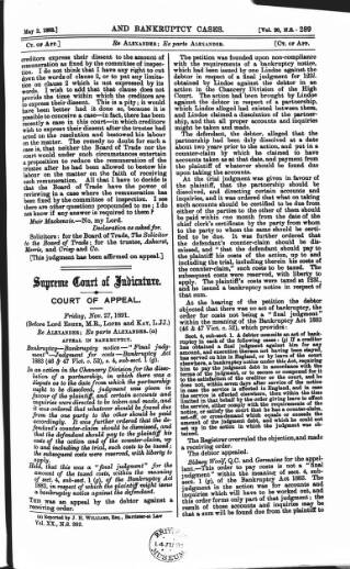 cover page of County Courts Chronicle published on May 2, 1892