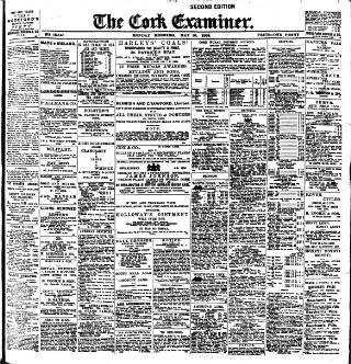 cover page of Cork Examiner published on May 18, 1903