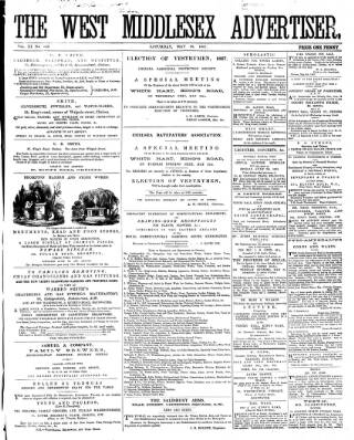 cover page of West Middlesex Advertiser and Family Journal published on May 18, 1867