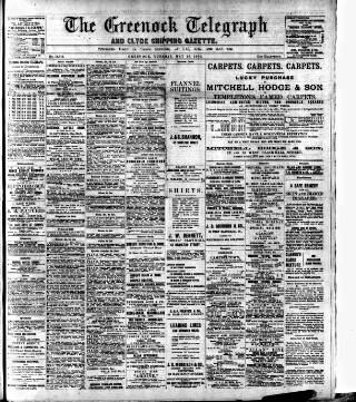 cover page of Greenock Telegraph and Clyde Shipping Gazette published on May 18, 1909