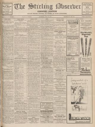 cover page of Stirling Observer published on May 18, 1939