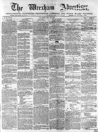 cover page of Wrexham Advertiser published on May 18, 1867