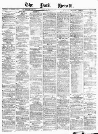 cover page of York Herald published on May 18, 1889