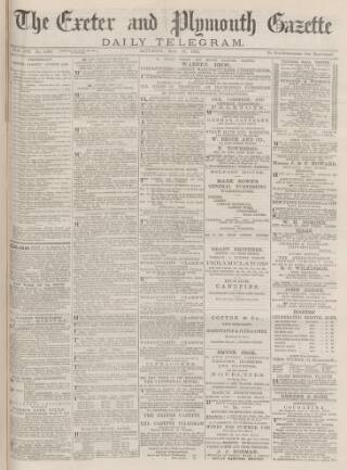 cover page of Exeter and Plymouth Gazette Daily Telegrams published on May 18, 1878