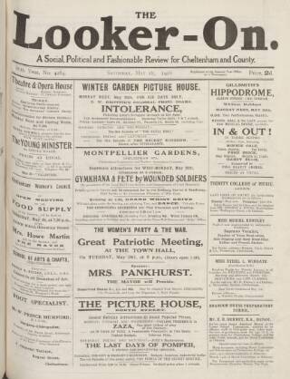 cover page of Cheltenham Looker-On published on May 18, 1918