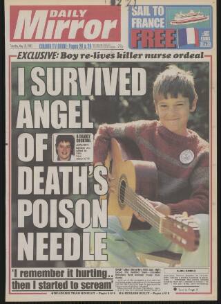 cover page of Daily Mirror published on May 18, 1993