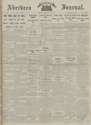 cover page of Aberdeen Weekly Journal published on May 18, 1917