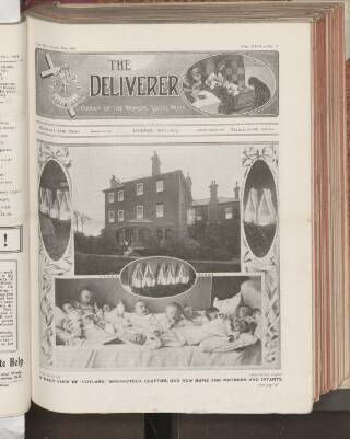 cover page of Deliverer and Record of Salvation Army Rescue Work published on May 1, 1913