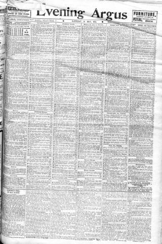 cover page of Brighton Argus published on May 18, 1912
