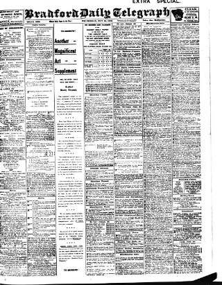 cover page of Bradford Daily Telegraph published on May 18, 1910