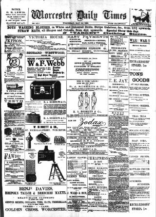 cover page of Worcester Daily Times and Journal published on May 18, 1898
