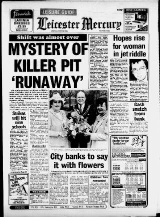 cover page of Leicester Daily Mercury published on May 18, 1984