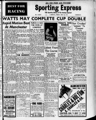 cover page of Liverpool Evening Express published on May 18, 1951