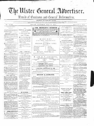 cover page of Ulster General Advertiser, Herald of Business and General Information published on May 18, 1867