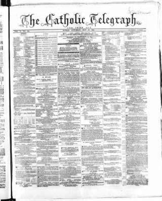 cover page of Catholic Telegraph published on May 18, 1861