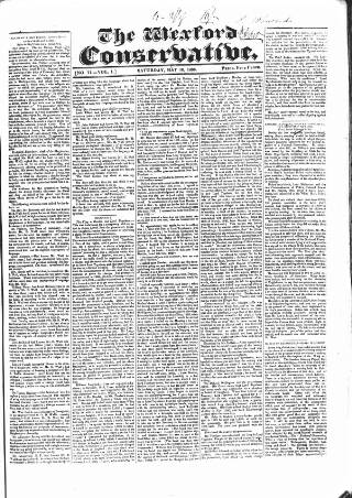 cover page of Wexford Conservative published on May 18, 1833