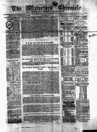 cover page of Waterford Chronicle published on May 18, 1889