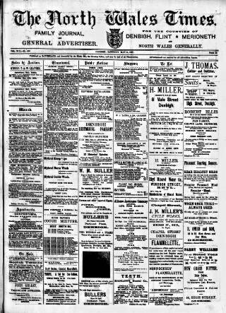 cover page of North Wales Times published on May 18, 1907