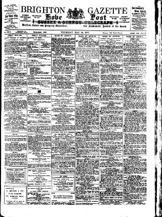 cover page of Brighton Gazette published on May 18, 1905
