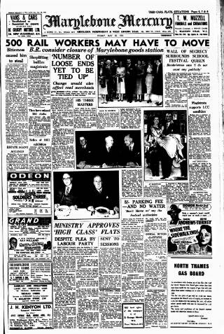 cover page of Marylebone Mercury published on May 18, 1951
