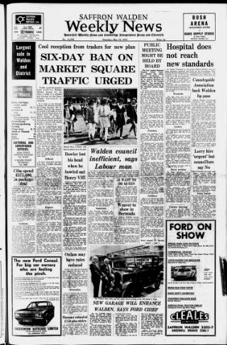 cover page of Saffron Walden Weekly News published on May 18, 1972