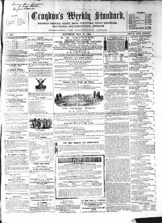 cover page of Croydon's Weekly Standard published on May 18, 1867