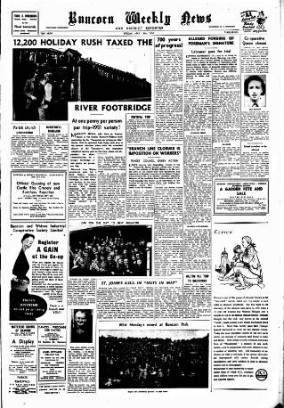 cover page of Runcorn Weekly News published on May 18, 1951