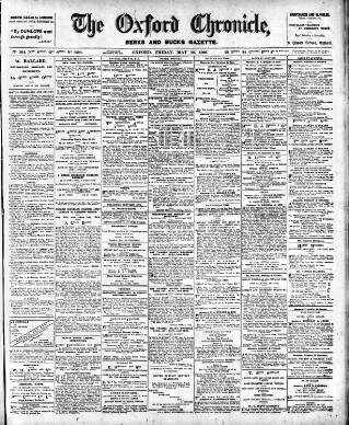 cover page of Oxford Chronicle and Reading Gazette published on May 18, 1906