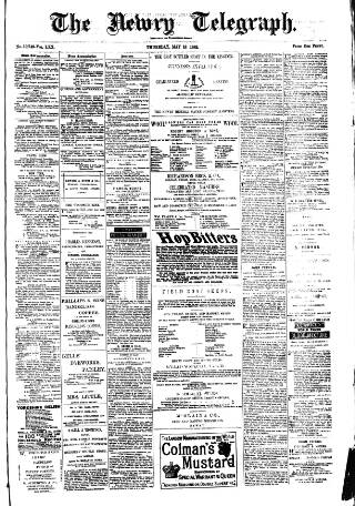 cover page of Newry Telegraph published on May 18, 1882