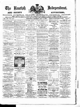 cover page of Kentish Independent published on May 18, 1901