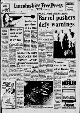 cover page of Lincolnshire Free Press published on May 18, 1971