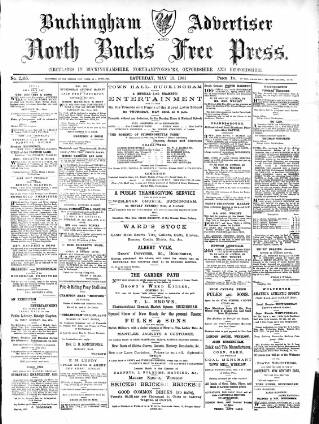 cover page of Buckingham Advertiser and Free Press published on May 18, 1901