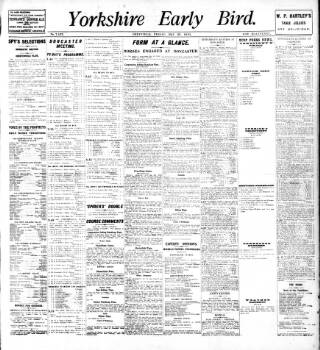 cover page of Yorkshire Early Bird published on May 27, 1910
