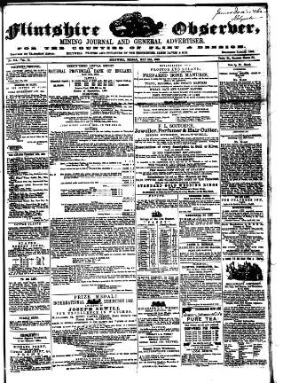 cover page of Flintshire Observer published on May 18, 1866