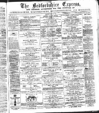 cover page of Hertfordshire Express published on May 18, 1872