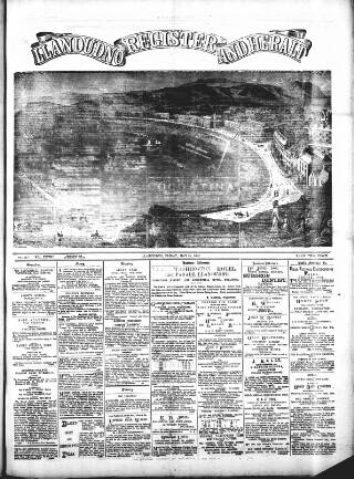 cover page of Llandudno Register and Herald published on May 24, 1889