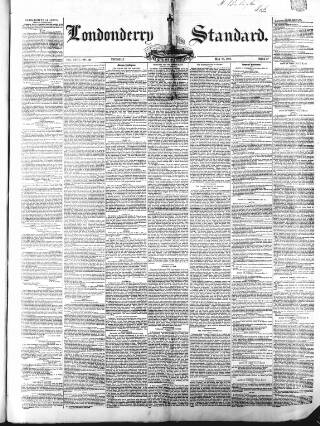 cover page of Londonderry Standard published on May 18, 1854