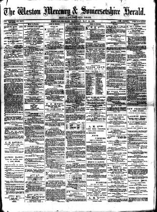 cover page of Weston Mercury published on May 18, 1895