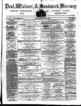 cover page of Deal, Walmer & Sandwich Mercury published on May 18, 1867