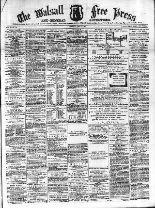 cover page of Walsall Free Press and General Advertiser published on May 18, 1867