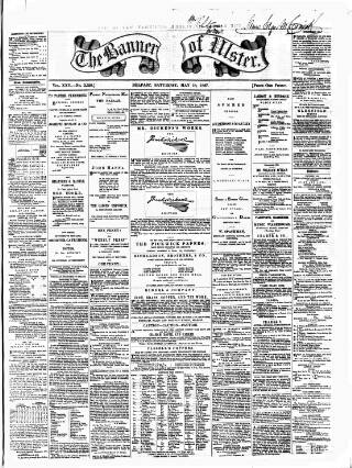 cover page of Banner of Ulster published on May 18, 1867