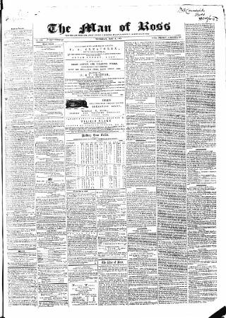 cover page of Man of Ross and General Advertiser published on May 18, 1865