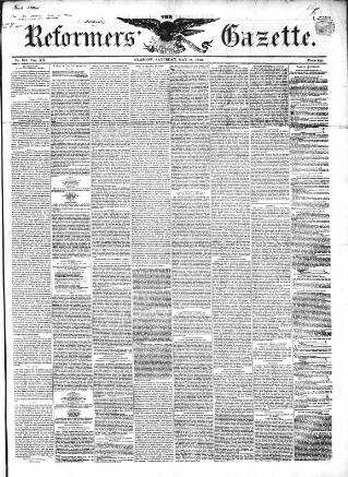 cover page of Glasgow Gazette published on May 18, 1850