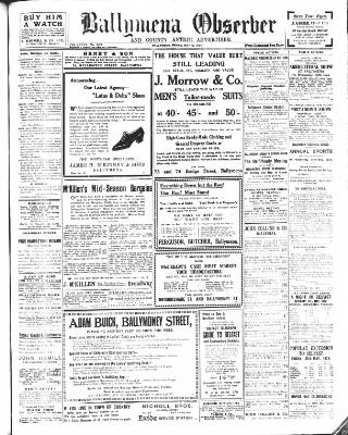 cover page of Ballymena Observer published on May 18, 1934