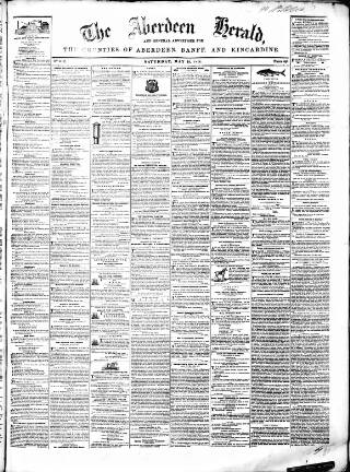cover page of Aberdeen Herald published on May 18, 1844