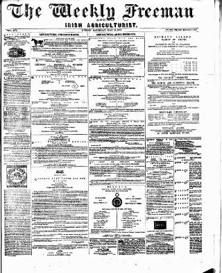 cover page of Weekly Freeman's Journal published on May 18, 1872
