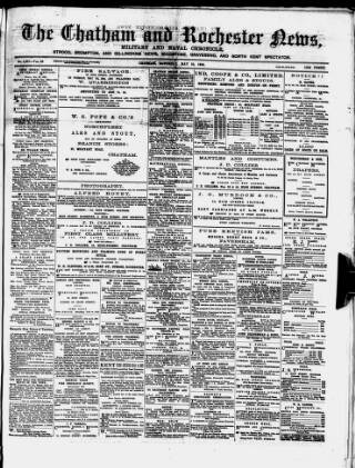 cover page of Chatham News published on May 18, 1889